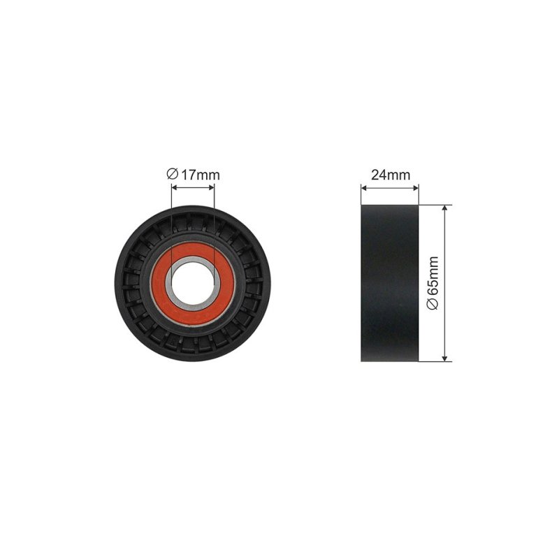 Poulie de tension de courroie trapézoïdale à nervures pour VOLVO OE 500648 Aftermarket