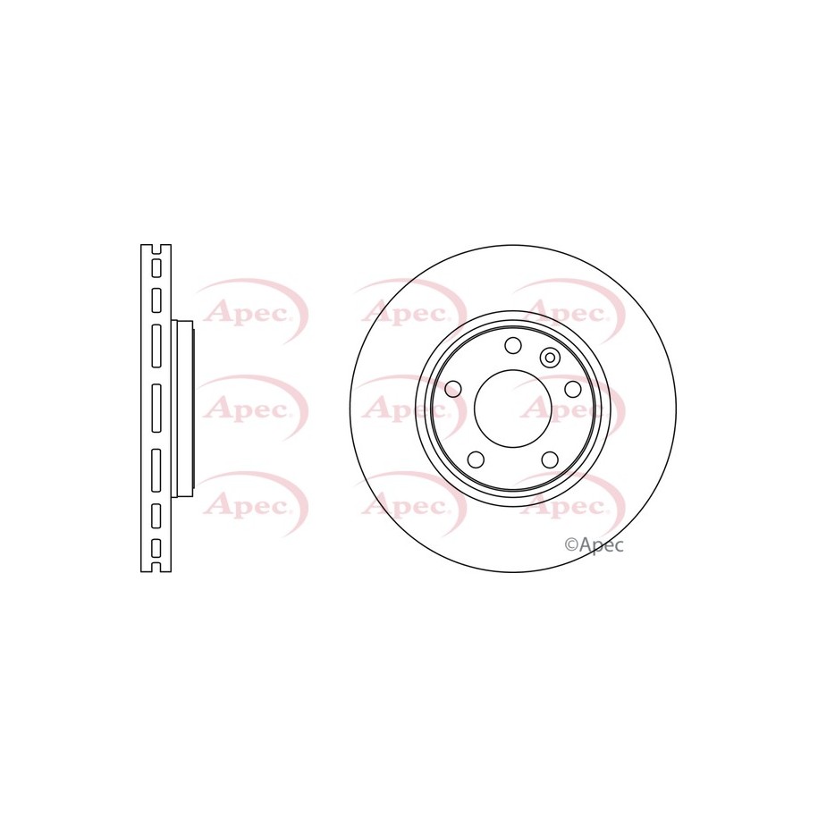 Brake Disc APEC DSK2215 OE Ref 4020600QAF APEC