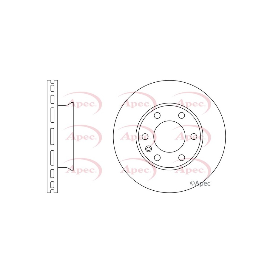 Brake Disc APEC DSK2448 OE Ref 9064210012 APEC