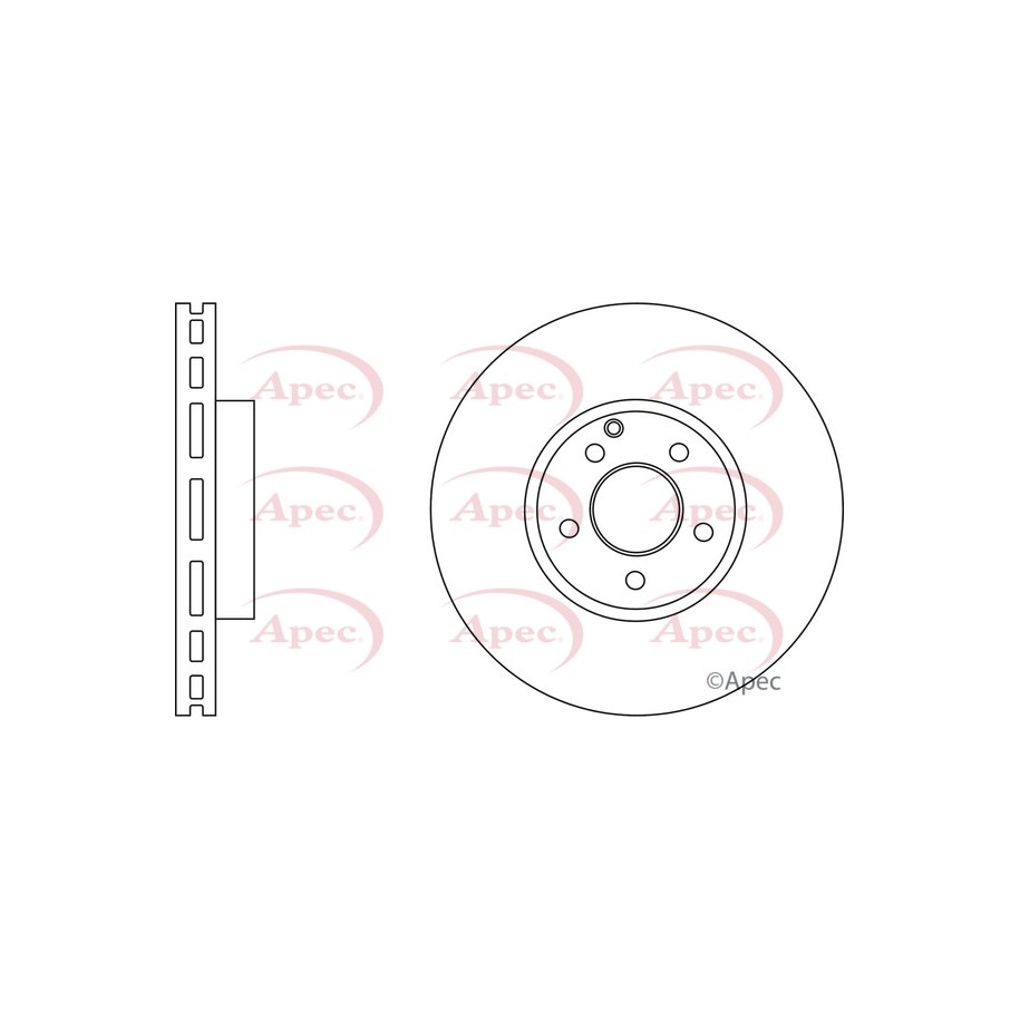 Brake Disc APEC DSK2617 OE Ref A0004211212 APEC