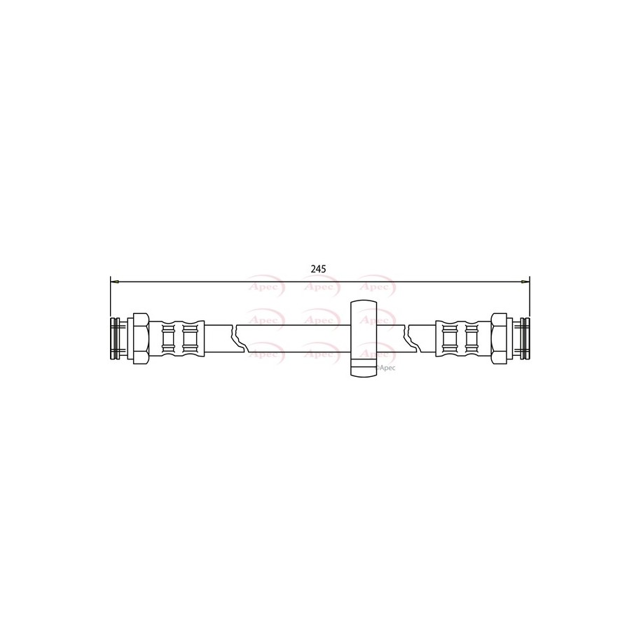 Brake Hose Pipe APEC HOS3397 OE Ref 71736920 APEC