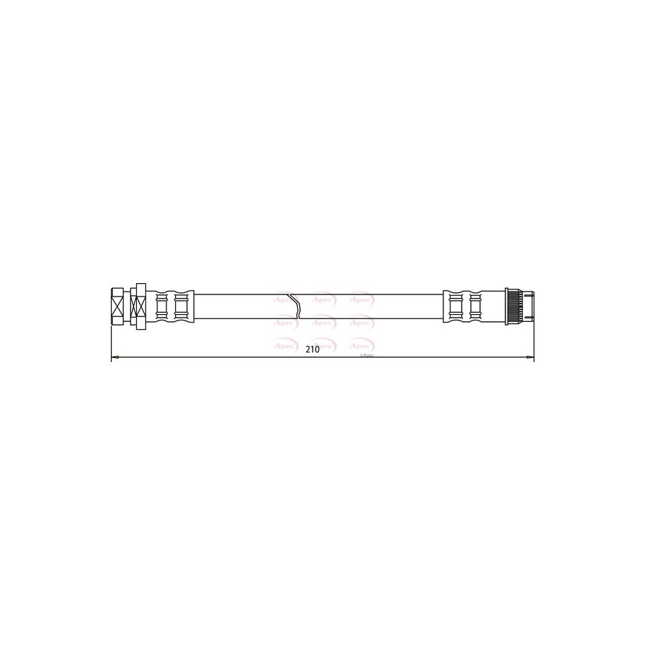 Brake Hose Pipe APEC HOS3469 OE Ref 7701050073 APEC