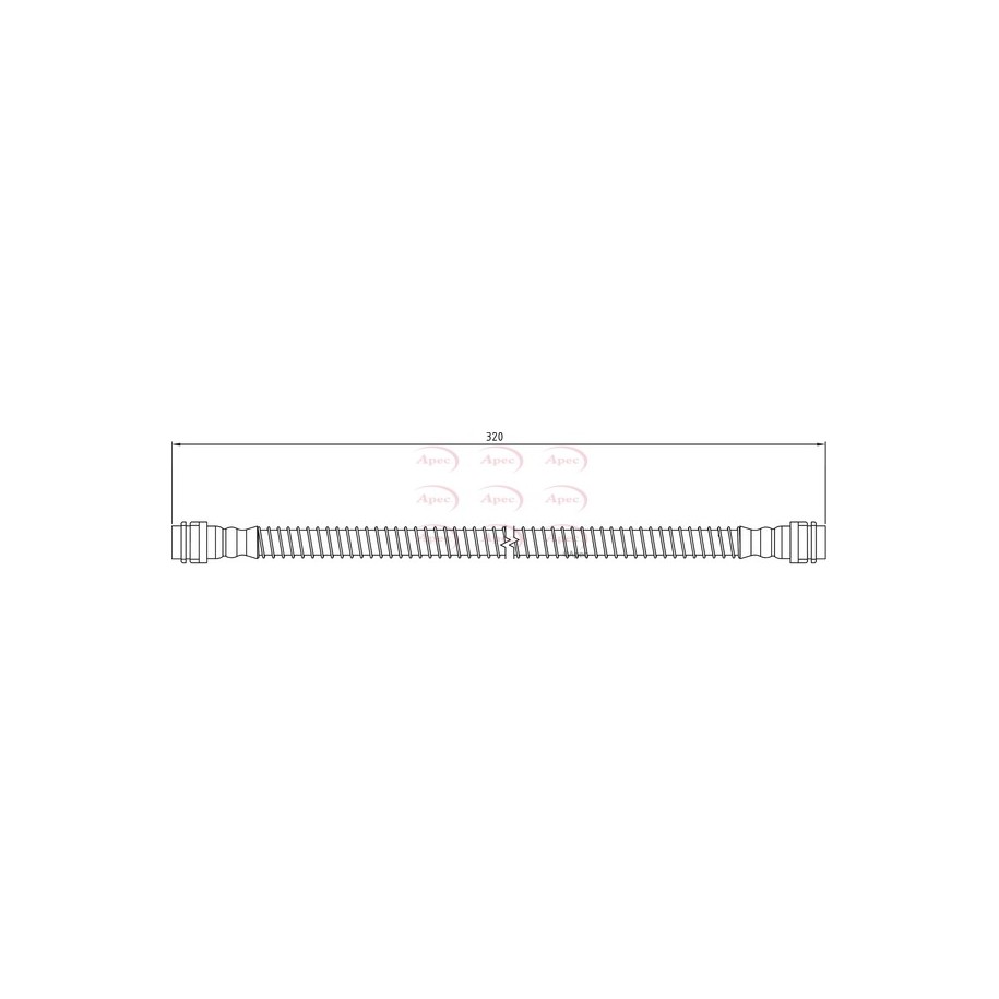 Brake Hose Pipe APEC HOS4165 OE Ref 99635513901 APEC