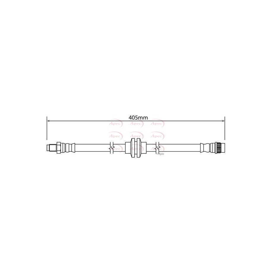 Brake Hose Pipe APEC HOS4182 OE Ref 93167716 APEC
