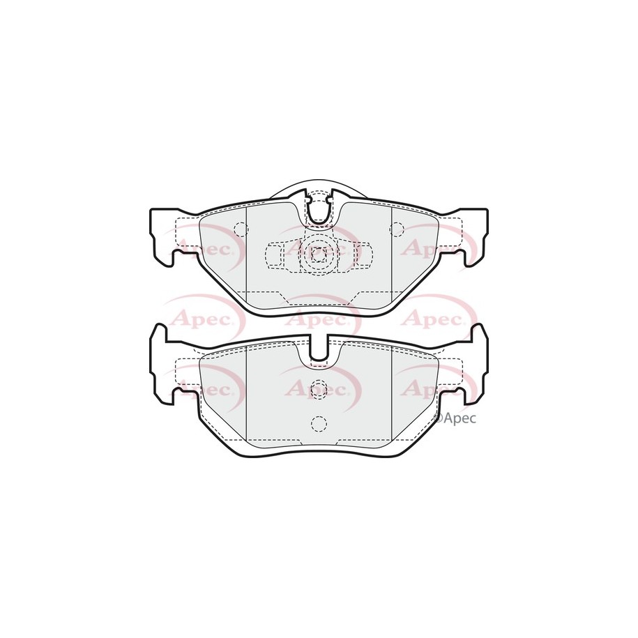 Brake Pad Set APEC PAD1447 OE Ref 34212288891 APEC
