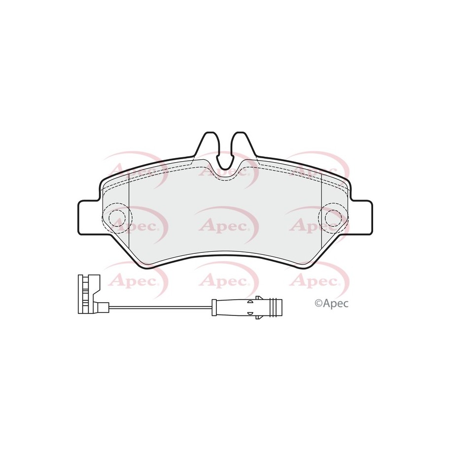 Brake Pad Set APEC PAD1516 OE Ref 0084205120 APEC