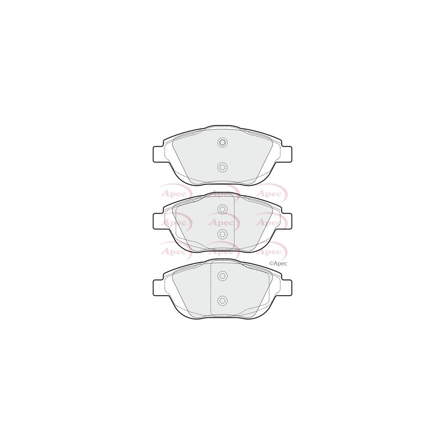 Brake Pad Set APEC PAD1694 OE Ref 1611837880 APEC