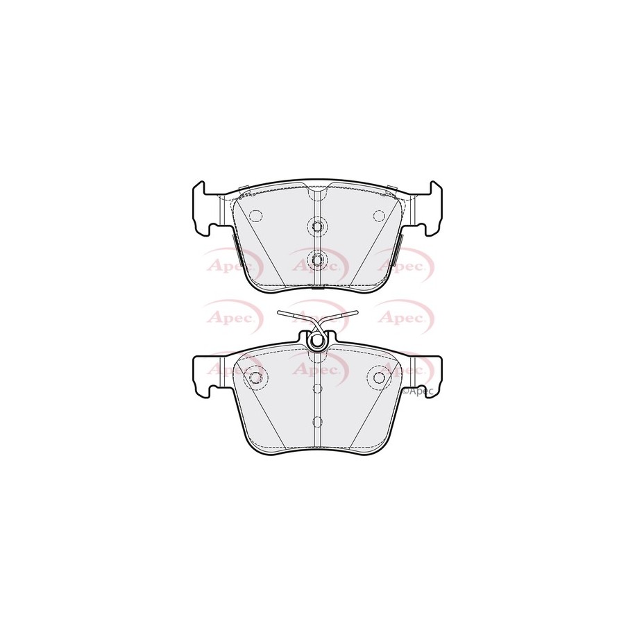 Brake Pad Set APEC PAD1934 OE Ref 3Q0698451K APEC