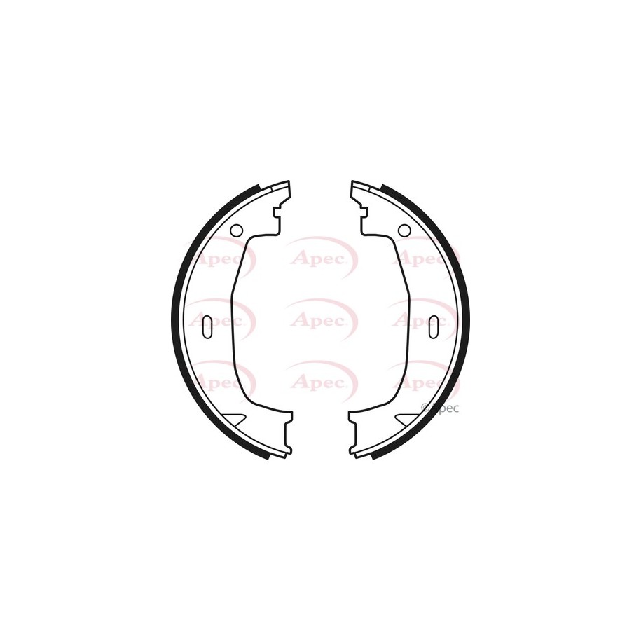 Brake Shoe Set APEC SHU622 OE Ref 34411163244 APEC