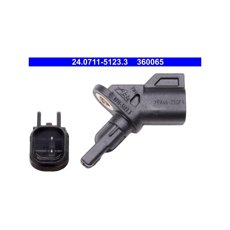 Capteur de vitesse de roue ATE 24.0711-5123.3 pour FORD, MAZDA, VOLVO ATE