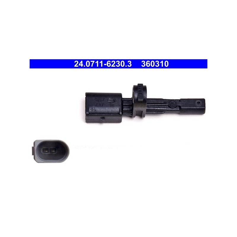 Capteur de vitesse de roue ATE 24.0711-6230.3 pour AUDI, SEAT, SKODA, VW ATE