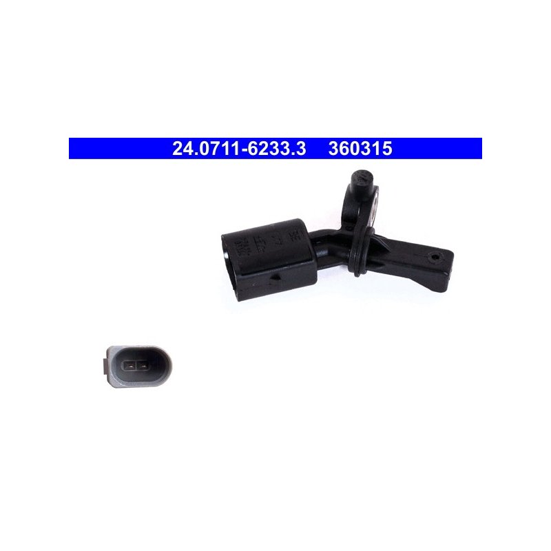 Capteur de vitesse de roue ATE 24.0711-6233.3 pour AUDI, SEAT, SKODA, VW ATE
