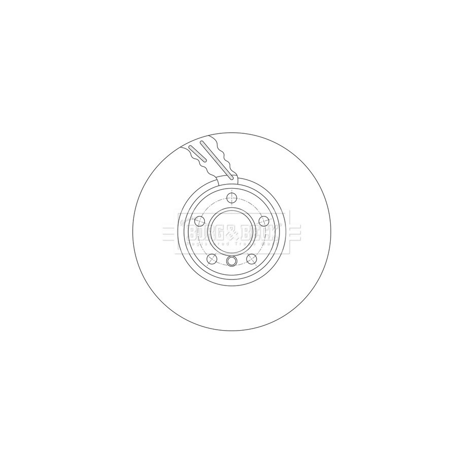 Brake Disc BORG & BECK BBD7003S OE Ref 34 11 6 898 729 BORG & BECK