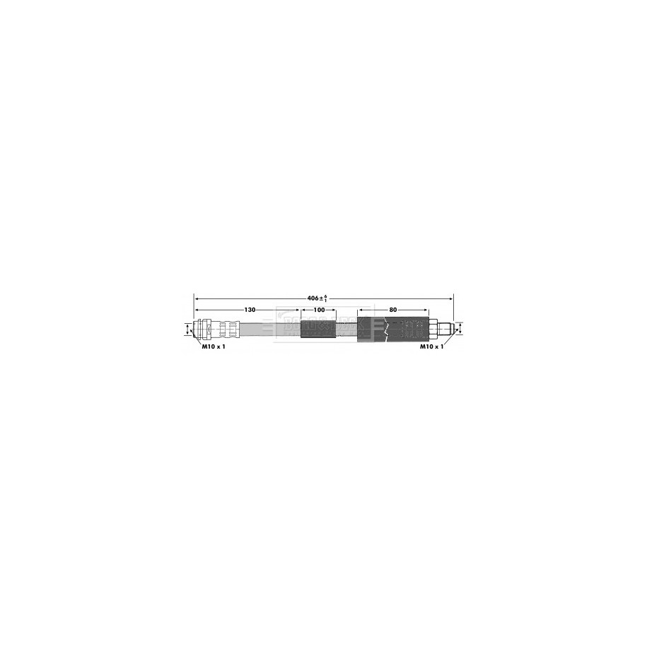 Brake Hose Pipe BORG & BECK BBH7092 OE Ref 2204200048 BORG & BECK