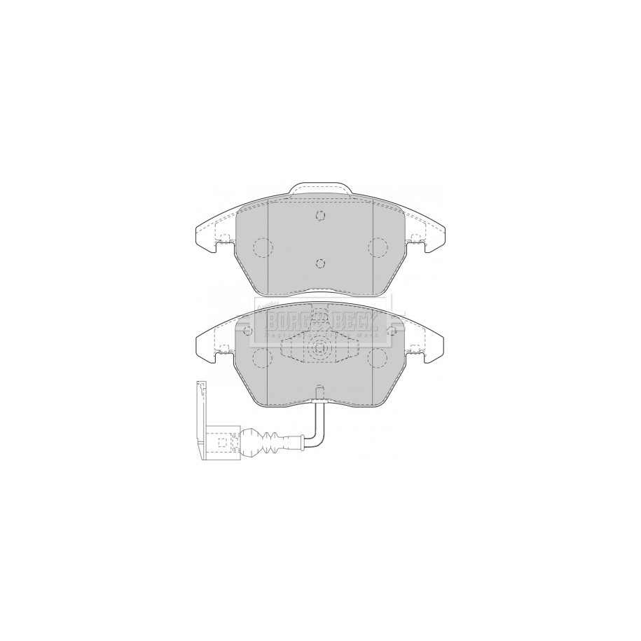 Brake Pad Set BORG & BECK BBP1876 OE Ref 1K0 698 151 AL BORG & BECK