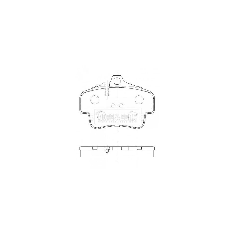 Brake Pad Set BORG & BECK BBP2472 OE Ref 997 352 948 00 BORG & BECK