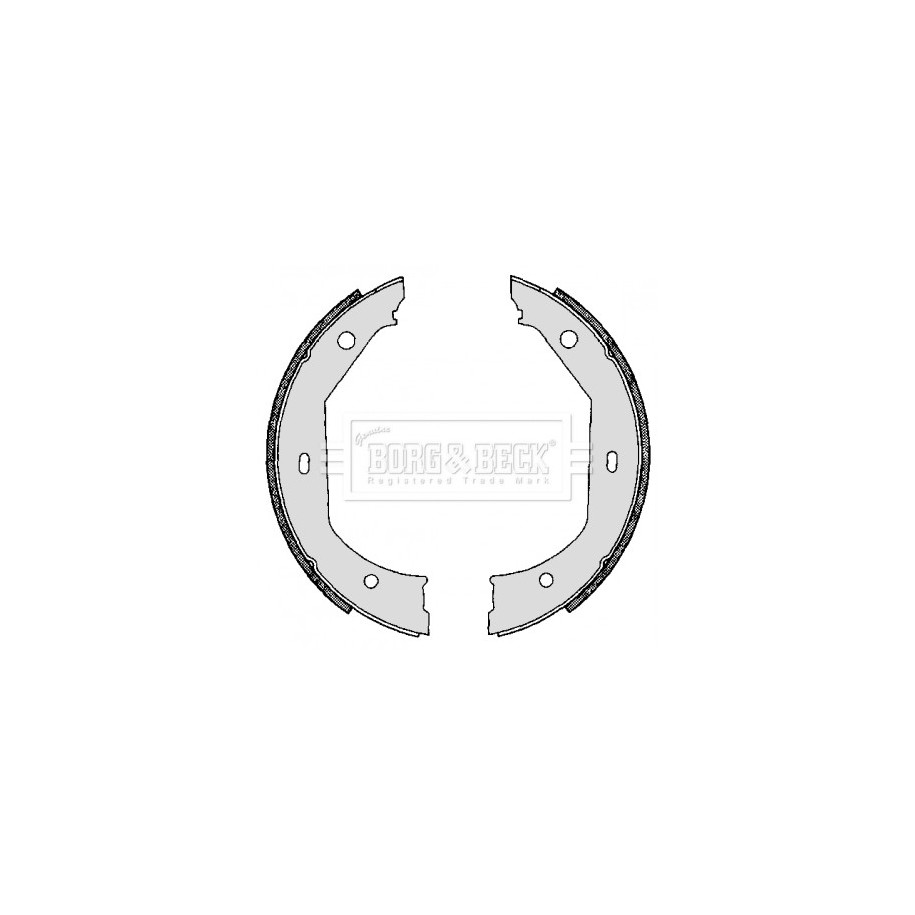 Brake Shoe Set BORG & BECK BBS6267 OE Ref 34 41 6 761 292 BORG & BECK