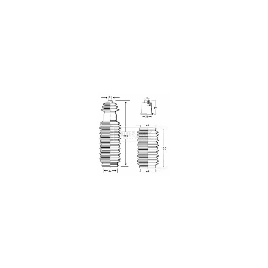 Steering Rack Boot BORG & BECK BSG3202 BORG & BECK