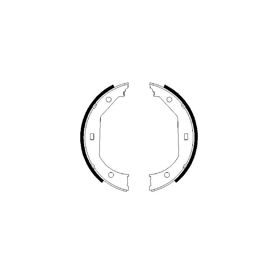 Jeu de mâchoires de frein à main BOSCH 0986487607 pour BMW OE 34212213311 BOSCH