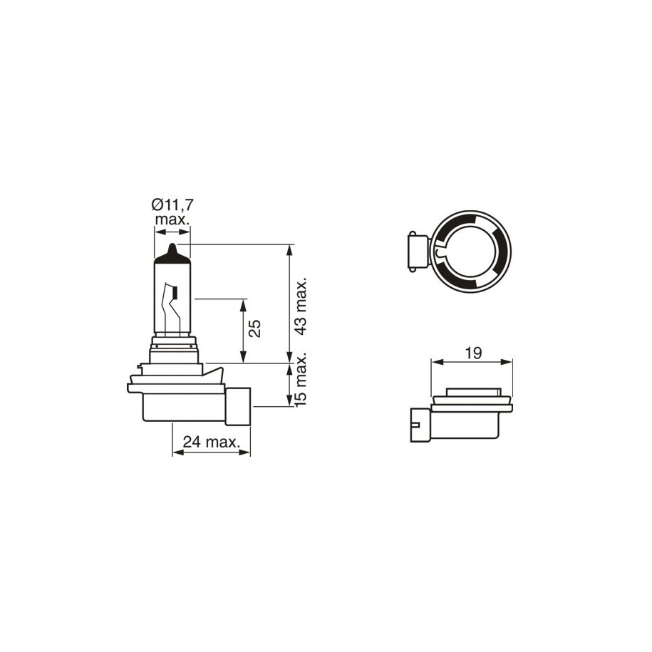 Ampoule projecteur BOSCH 1987302081 pour ALPINA, AUDI, BMW, BUELL, CHERY et plus encore... BOSCH
