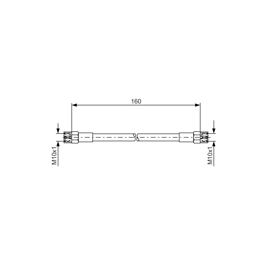 Flexible de frein BOSCH 1987476220 pour AUDI, SEAT, VW OE 171611775 BOSCH