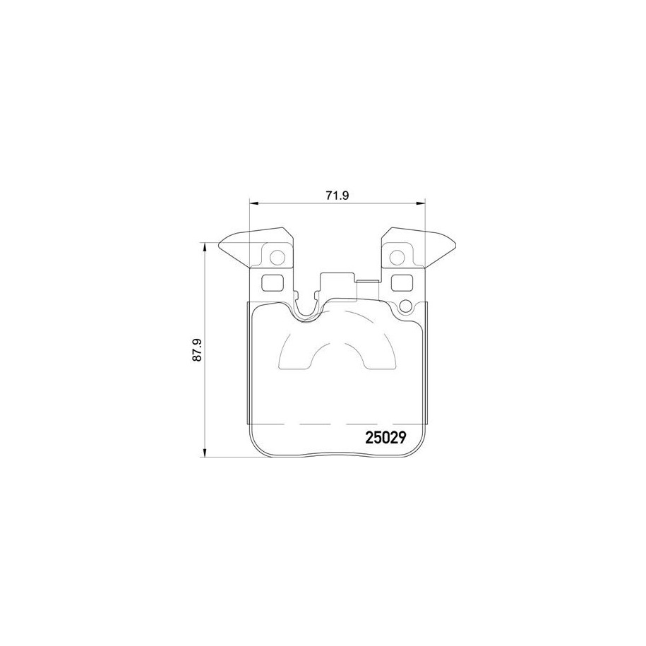 Brake Pad Set BREMBO P06087 OE Ref 34212284989 BREMBO