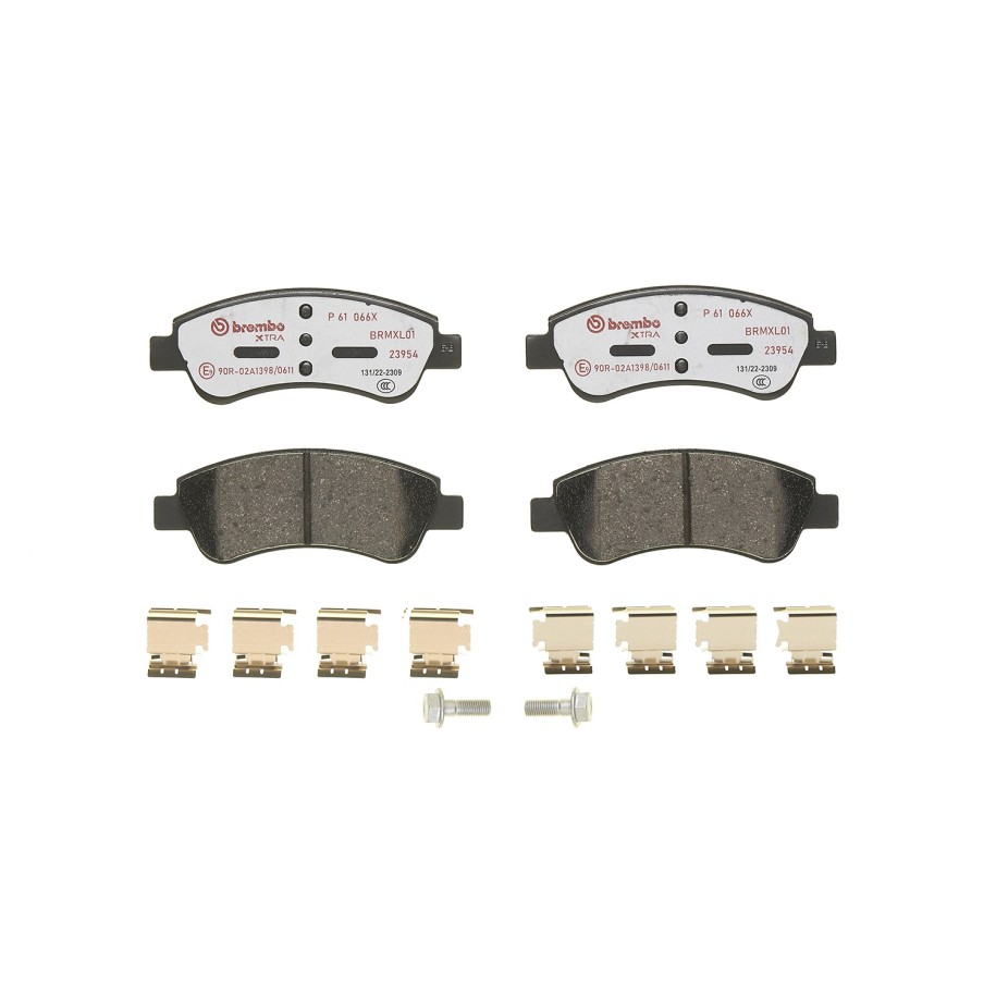 Jeu de plaquettes de frein BREMBO P61066X pour CITROEN, DS, FENGSHEN, VAUXHALL et plus encore... BREMBO
