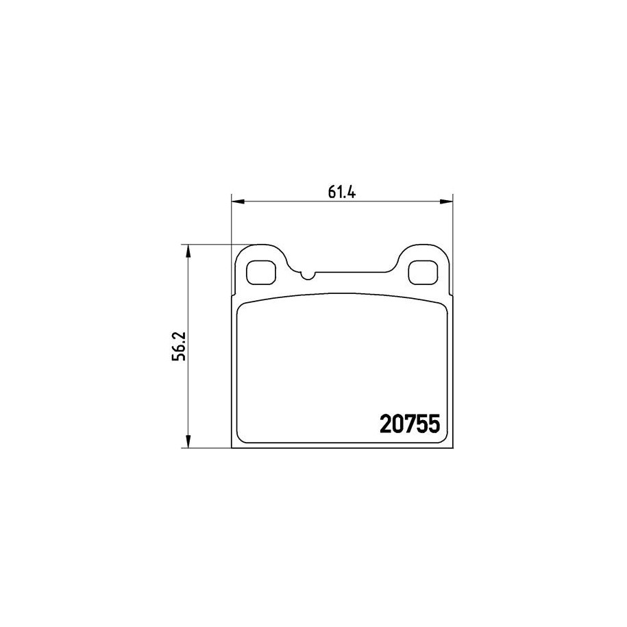 Jeu de plaquettes de frein BREMBO P86002 pour VOLVO BREMBO