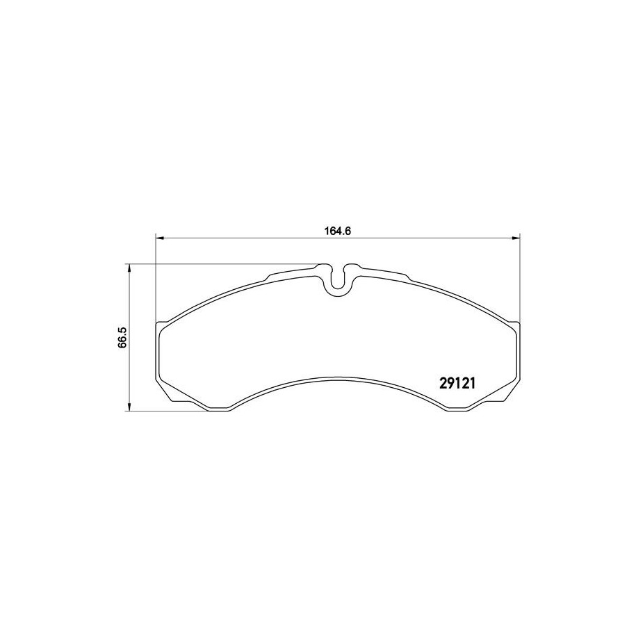 Jeu de plaquettes de frein BREMBO PA6017 pour camions IVECO, PEUGEOT et RENAULT BREMBO
