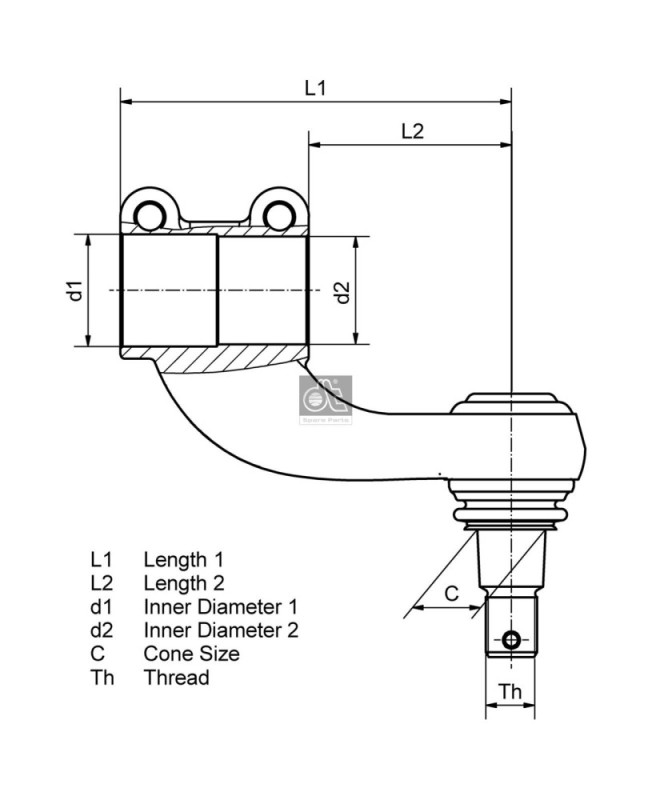 Gearshift Linkage Ball Head DIESEL TECHNIC 1.16331 OE Ref 310980 DIESEL TECHNIC