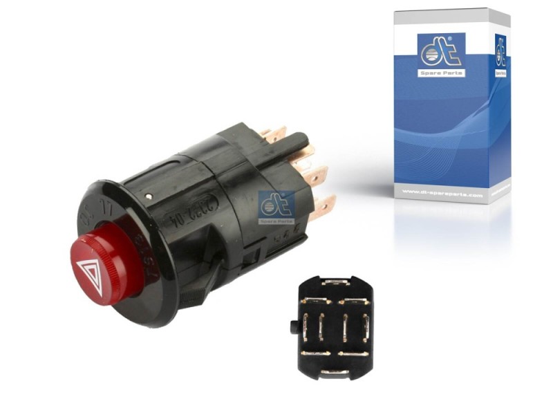 Hazard Warning Light Switch DIESEL TECHNIC 4.90719 OE Ref 0045450224 DIESEL TECHNIC