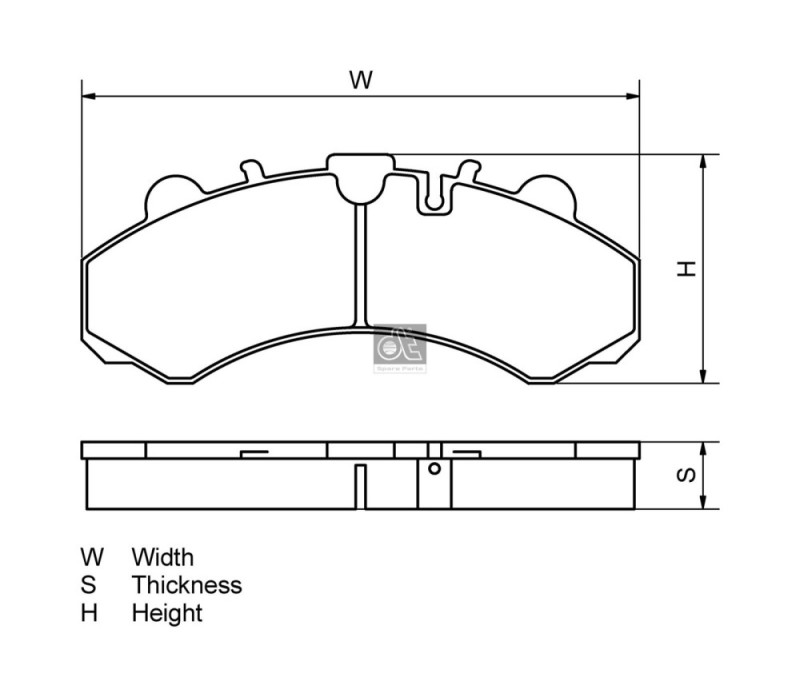 Brake Pad Set DIESEL TECHNIC 4.90939 OE Ref 0044206820 DIESEL TECHNIC