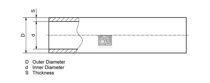 Pipe DIESEL TECHNIC 9.86016 OE Ref 04351609716 DIESEL TECHNIC
