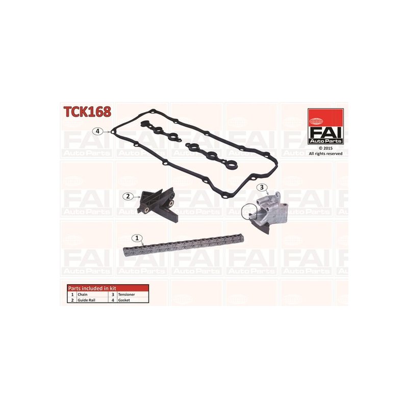 Timing Chain Kit FAI TCK168 OE Ref 11311722753 FAI