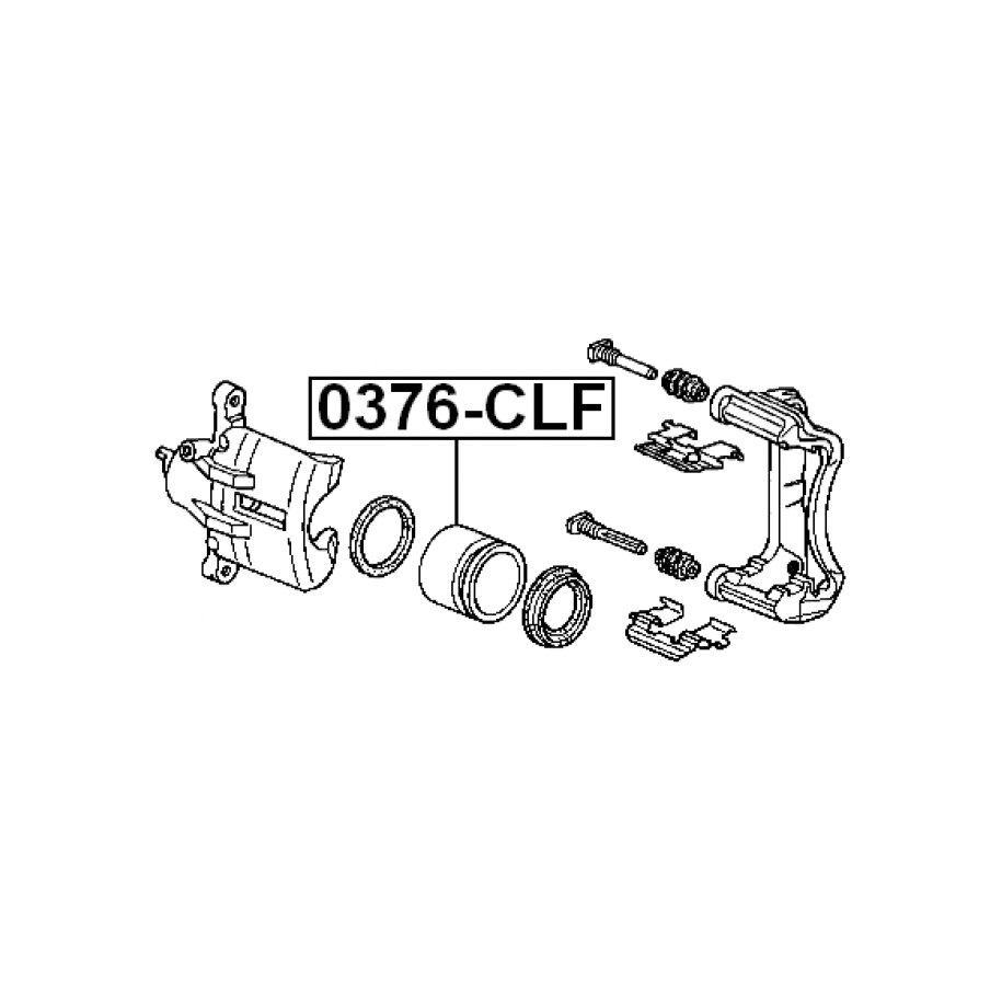 Piston d'étrier de frein avant FEBEST 0376-CLF pour HONDA, ACURA 45216-SM4-003 FEBEST