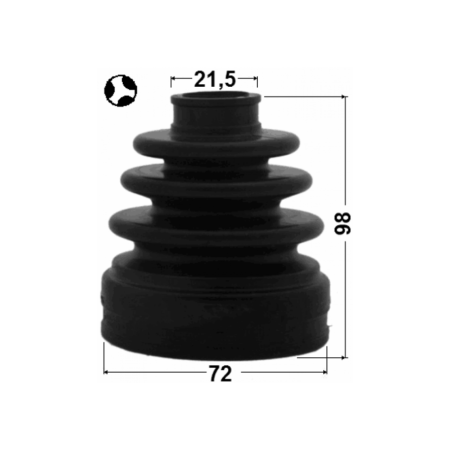 Kit de soufflet de joint homocinétique intérieur FEBEST 1215-SOLT pour HYUNDAI, KIA, MAZDA F061-22-540 FEBEST