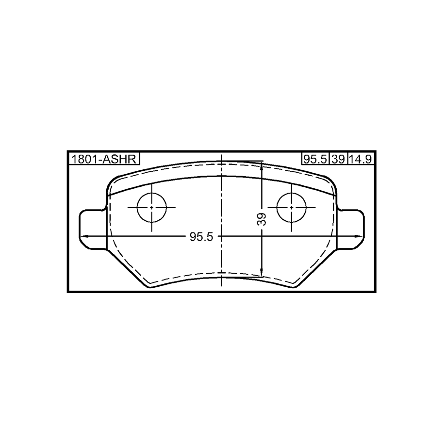 Kit de plaquettes de frein arrière FEBEST 1801-ASHR pour VAUXHALL, KIA, LADA 11196350208900 FEBEST