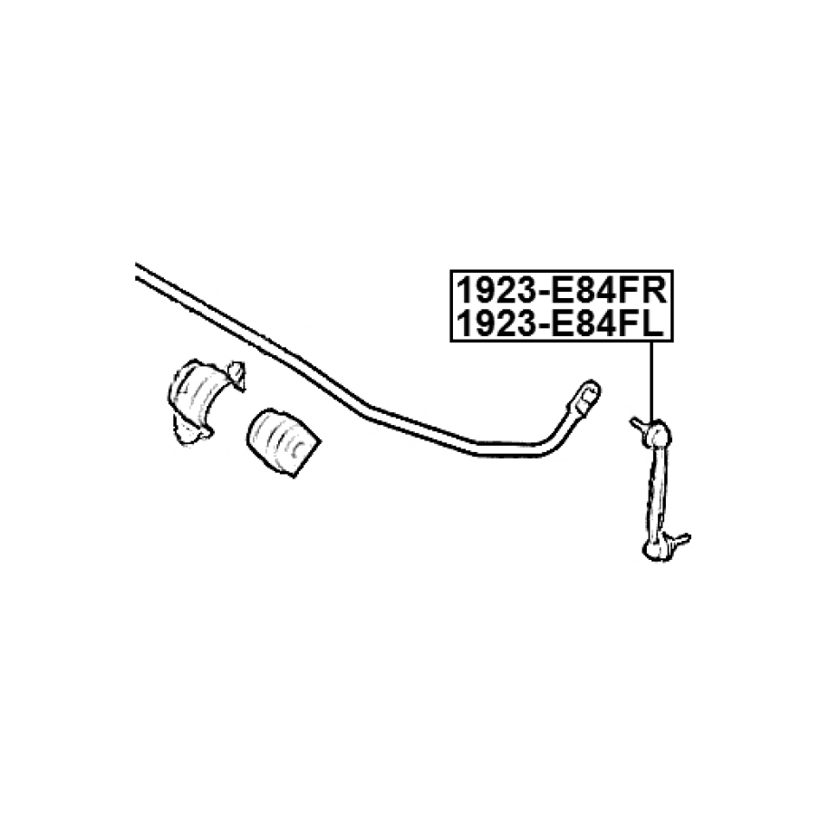Biellette de barre stabilisatrice arrière droite FEBEST 1923-E84FR pour BMW 33506785608 FEBEST