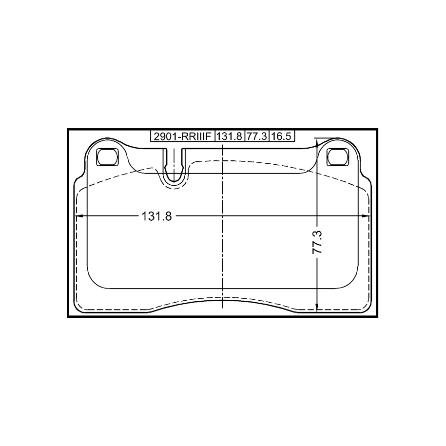 Kit de plaquettes de frein avant FEBEST 2901-RRIIIF pour VAUXHALL et plus encore... FEBEST