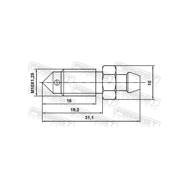 Raccords d'étrier de frein FEBEST 8870-011 pour ACURA, HONDA FEBEST