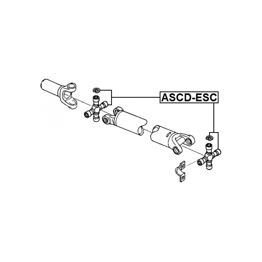 Joint universel d'arbre de transmission FEBEST ASCD-ESC pour CHEVROLET et plus encore... FEBEST