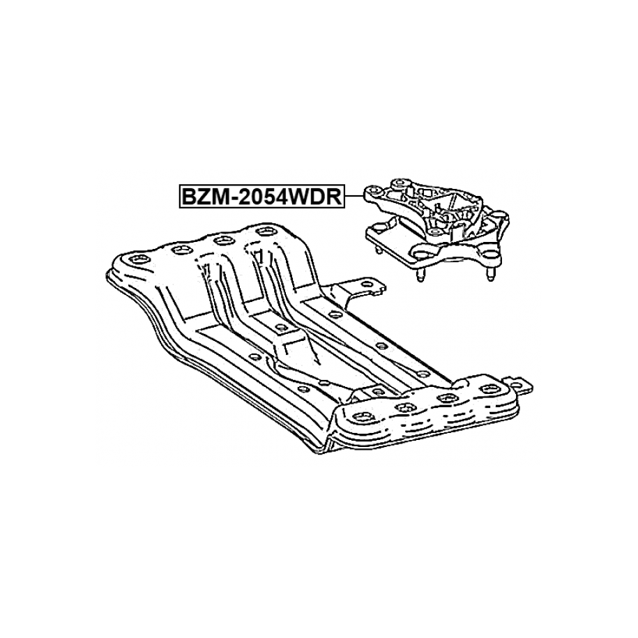 Support FEBEST (AT) BZM-2054WDR pour MERCEDES 2052402500 FEBEST