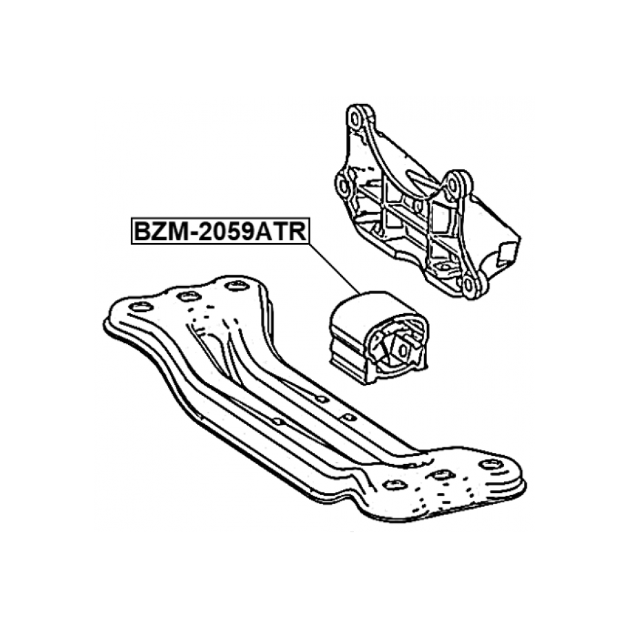 Mounting (AT) FEBEST BZM-2059ATR OE Ref A2052405300 FEBEST