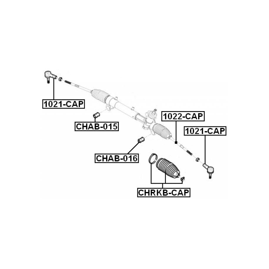 Soufflet de direction FEBEST CHRKB-CAP pour VAUXHALL et plus encore... FEBEST