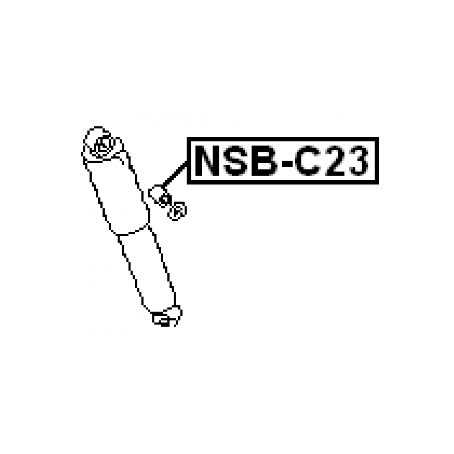 Bague d'amortisseur arrière FEBEST NSB-C23 pour NISSAN 56119-0F000 FEBEST
