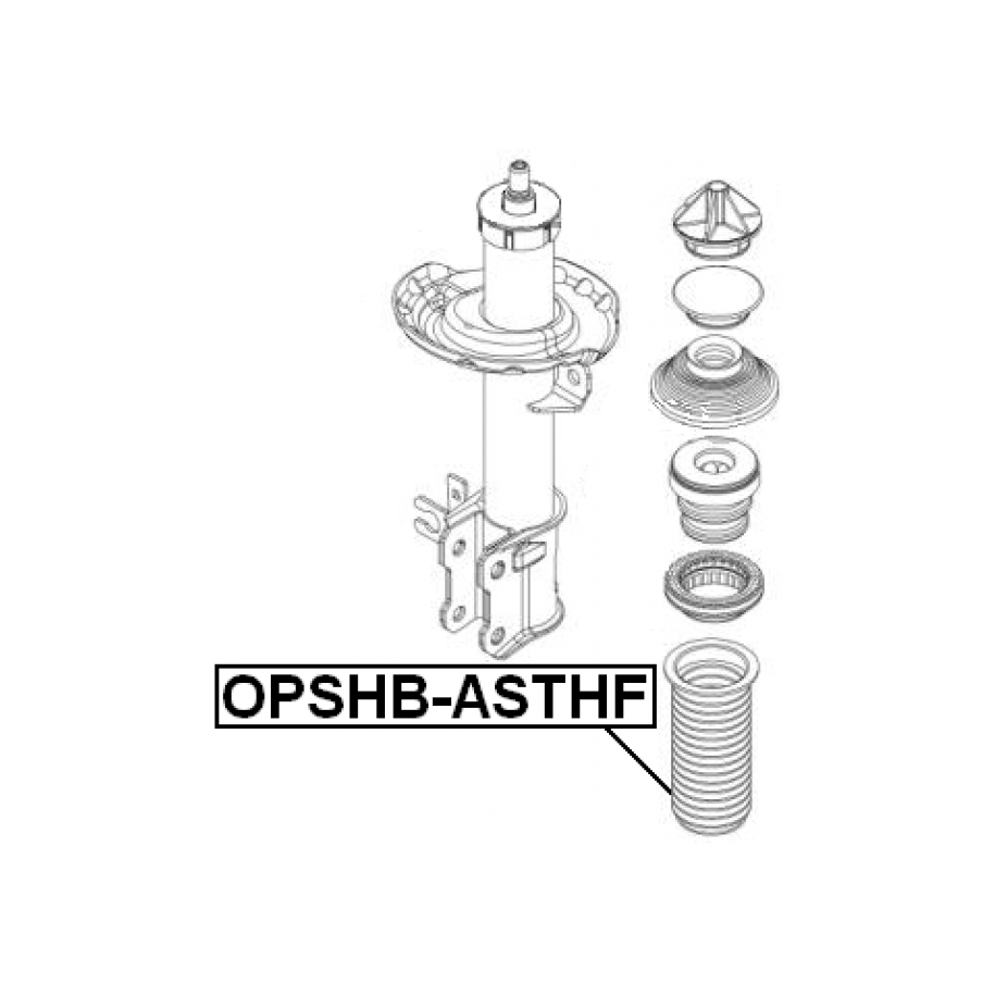 Front Shock Absorber Boot FEBEST OPSHB-ASTHF OE Ref 55700767 FEBEST