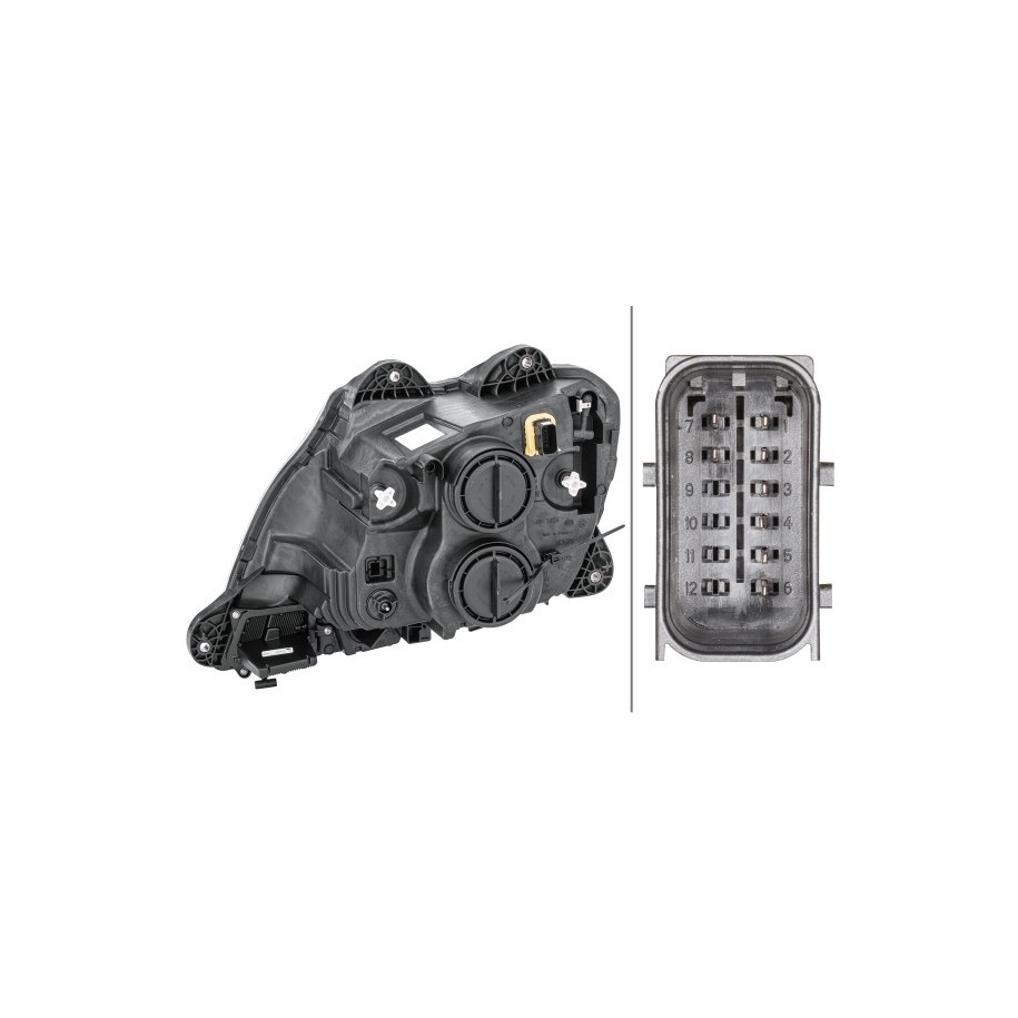 Headlight HELLA 1ED 010 116-521 OE Ref 1835875 HELLA