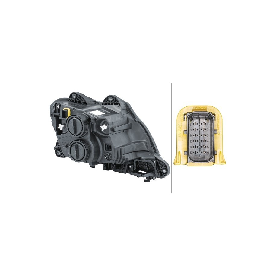 Headlight HELLA 1LD 010 116-591 OE Ref 1835878 HELLA