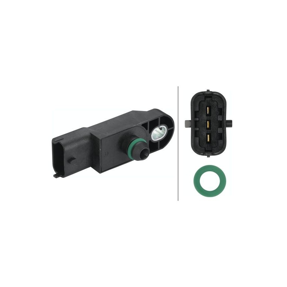 Boost Pressure Sensor HELLA 6PP 009 400-751 OE Ref 223655X20A HELLA