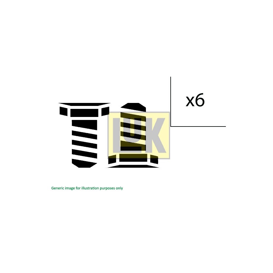 Flywheel Screw Set LUK 411012210 OE Ref 55203317 LUK
